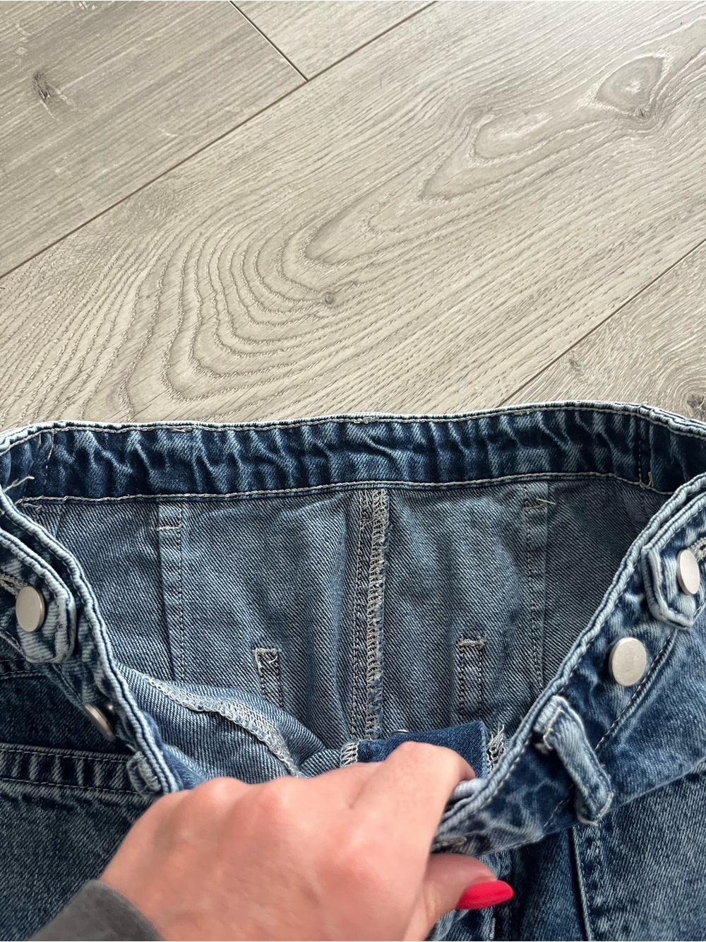 Free People Wide-Leg Cuffed Denim Jeans - Picture 3 of 4